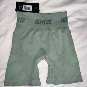 Bo+Tee Sage Green Seamless Shorts